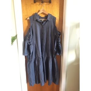 ASOS drop waisted shirt dress